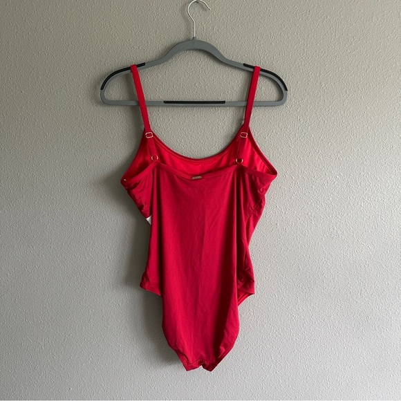 Calvin Klein Red Logo One-Piece Swimsuit 14 - Picture 7 of 10